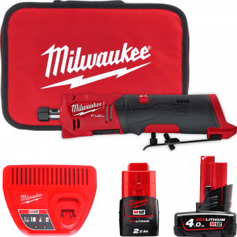 MILWAUKEE Прямошлифовальная машина аккумуляторная бесщёточная M12 FDGS-422B FUEL 4933471436 | 493347