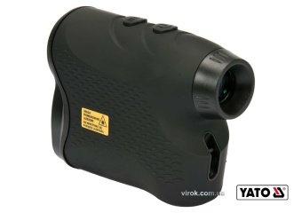 YATO Дальномір лазерний YATO: діап.вимір. довж/вис/кут/швид.-5-900 м/60°/0-300 км/год, похибка ±1м/ 