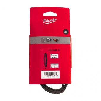 MILWAUKEE Стрічка шліфувальна флісова полірувальна, 10х330, (5шт) | 4932492880