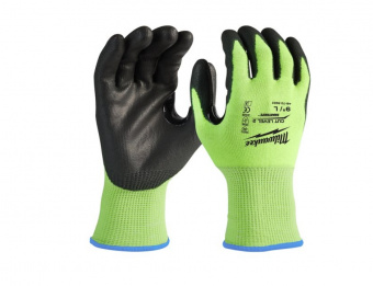 MILWAUKEE Рукавиці сигнальніз опором порізам 2 рівня, 11/XXL | 4932479925
