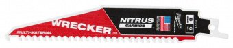 MILWAUKEE Полотно для сабельных пил TCT WRECKER NITRUS 150х4,2мм, (метал, дерево) | 48005271
