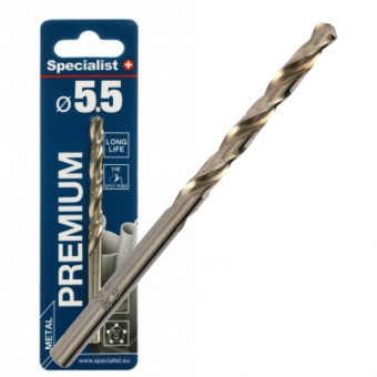 Specialist+ 64-0055 Свердло по металу PREMIUM 5,5 мм