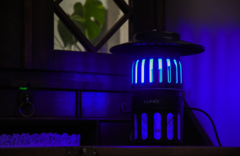 Світильник проти комах з вентилятором LUND, від електр. мережі 230 В, 15 Вт, 150х330 мм(DW)