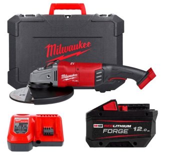 MILWAUKEE Шліфмашина кутова - болгарка акумуляторна безщіткова, M18 FLAG230XPDB-121C, діаметр 230мм 