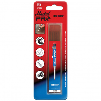 Markal PRO Red-Riter  Олівець зварювальника, світловідбиваючий (стрижні)
