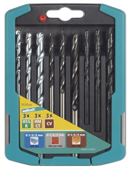 Wolfcraft комбинированный набор сверл  // 7115000