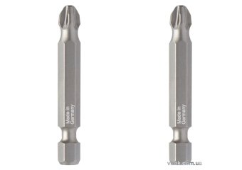 Насадка викруткова USH : POZIDRIV PZ2 x 50 мм, подовжена, Уп. 2 шт.(блістер)