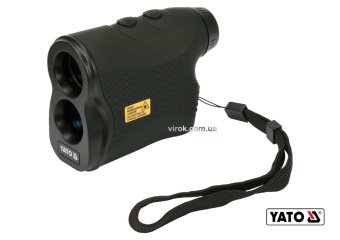 YATO Дальномір лазерний YATO: діап.вимір. довж/вис/кут/швид.-5-900 м/60°/0-300 км/год, похибка ±1м/ 
