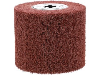 Щітка-вал до шліфувально-брашувальної машинки YATO фіброва по металу, Ø= 120/19 мм, шир.- 100мм [20]