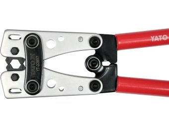Кліщі-прес ручні YATO для обтискання кабелів Ø= 6, 10, 16, 25, 35, 50 мм², l= 390 мм [10]
