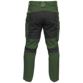 Штани робочі 4-WAY стреч SERWAL зелено-чорні YATO розм L/ 88-94 см, ріст- 174-184 см, 11 кишень [10]