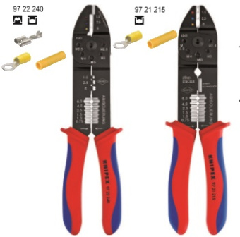 KNIPEX Клещи зажимные для опрессовки Knipex, 230 мм 97 21 215 | 97 21 215