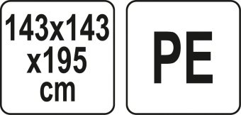 FLO Міні-теплиця присадибна складана , 8 полиць, 143х 143х 195 см з плівкою ПВХ  | 90031