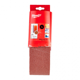 MILWAUKEE Шлиф. лента 75х533 зерно 40 (5 шт) | 4932312475