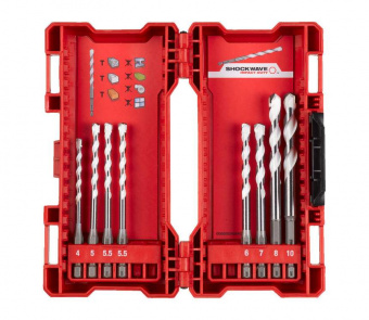 MILWAUKEE Набор сверл универсальных HEX 8 предметов (4-10 мм) | 4932471113