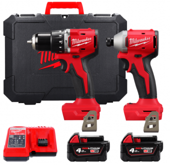 Набір інстр.акум., M18 BLCPP2A-402C (BLPDRC, BLIDRC, + заряд. пристрій., 2 акум. Х 4Аг, кейс)