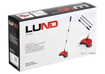 LUND Швабра телескопічна : з 3 турбощітками і пилозбірником, l= 104 см  | 67163