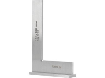 Кутник слюсарний 90° YATO з широкою основою, 150 х 100 мм [50]
