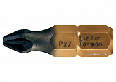 USH Насадка викруткова DIATIN Pozidriv PZ1 x 25 мм. титанова, алмазне напилення. Уп. 10 шт | UUSG003