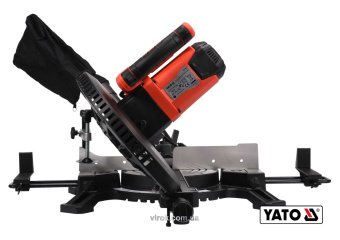 YATO Пила торцьовальна з протяжкою YATO: P=1.8кВт,диск Ø=255/25.4(30.0мм, різ 90°-45° (Дерево/Метал)