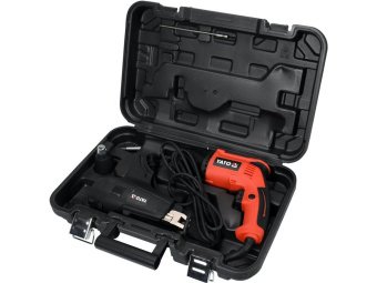 YATO Шурупокрут для шурупів до г/к плит мережевий YATO: 550 Вт, з обоймою для шуруп: Ø= 3,5мм, l= 22