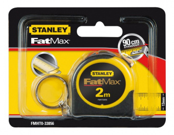 STANLEY FMHT0-33856 Рулетка 2м х 13мм Fatmax с кольцом для ключей (блистер)