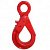Крюк крановый G80 с проушиной и защелкой, грузоподьемность  1,2 т, цепь 6 мм.