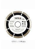 YATO Диск алмазний сегмент YATO : "SEGMENT" Ø= 115x8,0x22,2 мм. H= 2,1 мм  | YT-6002