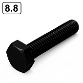 Болт DIN 933 M10x25 8,8