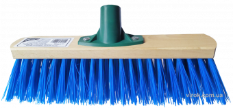 VIROK Щітка вулична промислова : 600 х 75 мм Синя (універсальна різьба+ребра жостк) термопластик | 1