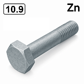 Болт DIN 931 M6x40 10,9 цинк платковий