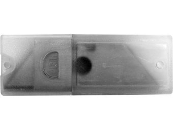 Леза змінні трапецевидні до ножів VOREL, 61x19x0.6 мм, паков. 10 шт [24/144]