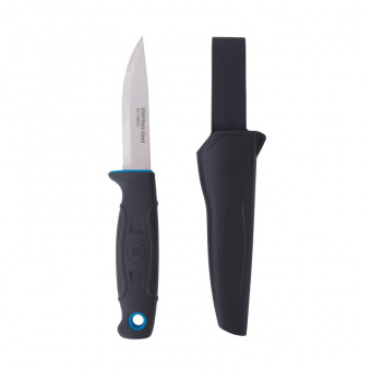 My Tools 531-2-BLACK Ніж шведський, двукомпонентна ручка, чорний, 220мм.