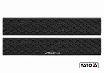YATO Губки змінні до лещат м'які YATO: 150 х 30 х 10 мм, алюмінієві з гумою  | YT-65003