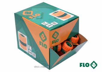 FLO Муфта сполучна 2-х водяних шлангів 3/4" пластикова  | 89008
