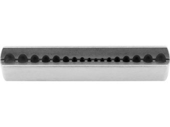 Шаблон напрямний для свердління отворів YATO 17 отв Ø= 3-9,5 мм, корпус з високо вуглец. сталі (HCS)