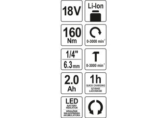 YATO Аккумуляторный ударный гайковерт YATO YT-82800