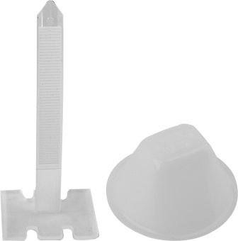 VOREL Чашки і стяжки для викладання плитки : мін. стик t=0.75 мм, плитка 3-40 мм. 50 + 50 шт.  | 046