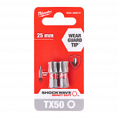 MILWAUKEE Біта SHOCKWAVE , TX50, 25мм, (2шт) | 4932430891