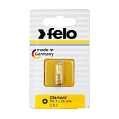 Бита FELO PH1х25 мм DIAMANT, 1/4, С 6,3, ВОХ. (02201086)