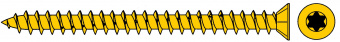 Турбошуруп (шуруп рамный) головка потай Ø 11 мм 5 выступов 7,5х 72 Torx-30 (упаковка 100 шт.)