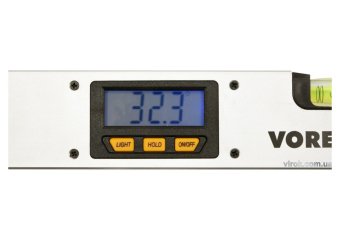 VOREL Рівень - кутомір електронний : L= 40 см цифровй дисплей, 2 капсули  | 17570