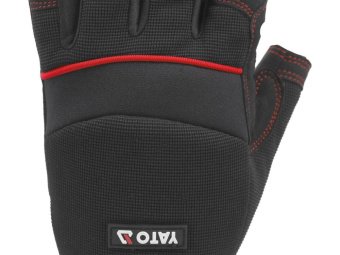 Рукавиці захисні безпалі з м'якими подушками YATO: штучна шкіра, поліуретан, спандекс, розм. 11 [12]