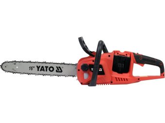 Пила ланцюгова акумуляторна YATO: 36 В (2 x Li-Ion 18 В), шина- 16"/40 см,56 ланок (БЕЗ АКУМУЛЯТОРА)
