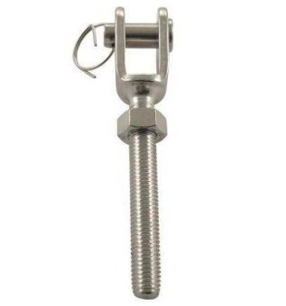 Вилка талрепа с правой резьбой, нержавеющая сталь А4 (AISI 316) | 8386