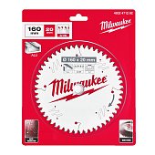 MILWAUKEE Диск пиляльний Alu PFTE , Ø160х20х2,2мм, 52 зуб. | 4932471292
