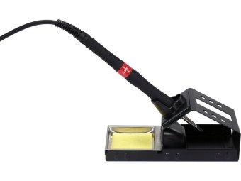 Паяльна станція мережева 110-230 V YATO; Р= 75 Вт, t°= 90-480°С, жало тип T12, LCD табло [12]