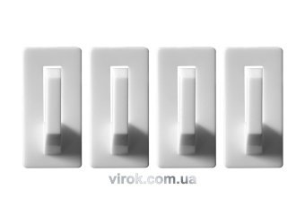 VOREL Гачки настінні самоклеючі, набір 4 шт.  | 74733