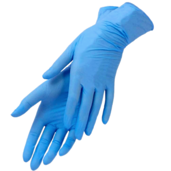 Рукавички нітрилові оглядові нестерильні КВІТКА PRO (S / 7", 100 шт.) (110-1271-S)