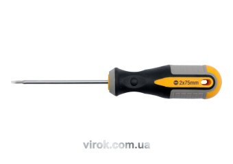 VOREL Викрутка плоска : SL2 х 75 мм. Cr-V  | 60912